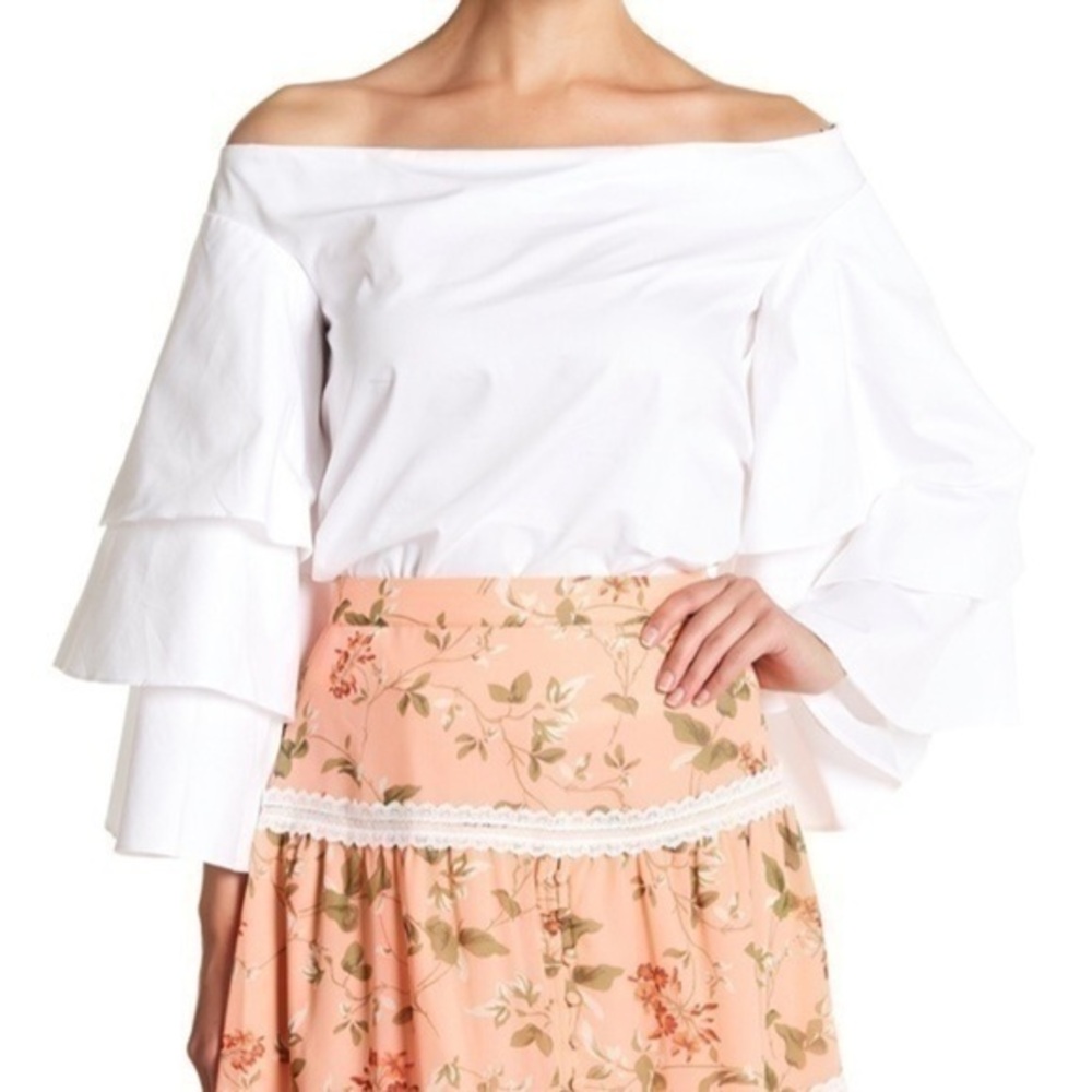 New endless rose Long Sleeve Layered Ruffled Top